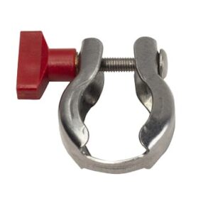 Accutools S10756 Clamp FK-16 SS, a stainless steel hose clamp with a secure tightening mechanism, used for leak-free connections in refrigeration systems.