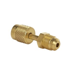 bradley bra ad1438 brass adapter 1/4” f flare female x 3/8" m swivel flare