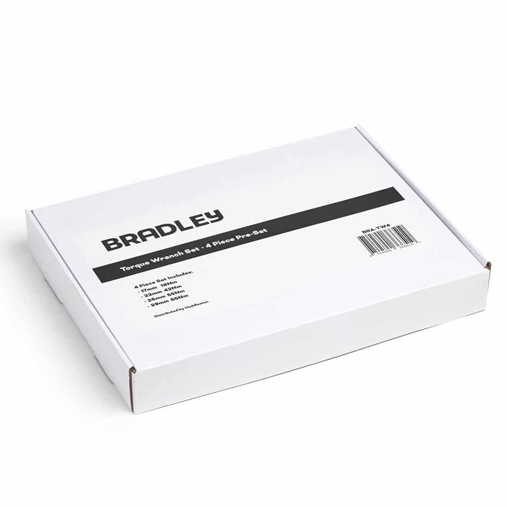 BRADLEY TW4 Pre-Set Torque Wrench, a professional tool designed for precise tightening of flare nuts on HVAC/R systems, featuring a distinct click when the preset torque is reached.