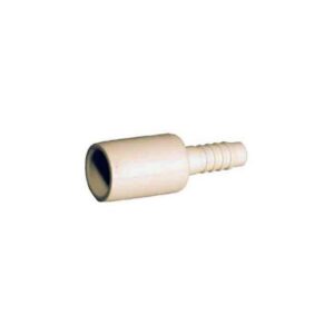 DiversiTech AD38 Drain Adaptor, a plastic fitting converting 3/8-inch drain lines to 22mm, used for HVAC condensate drainage systems.