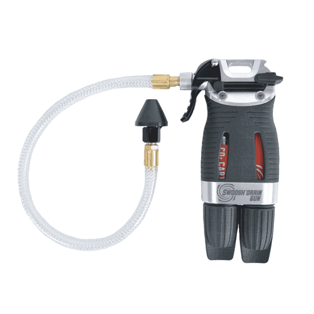 diversitech sg2 swoosh drain gun double shot kit clears drain line clogs with compressed air