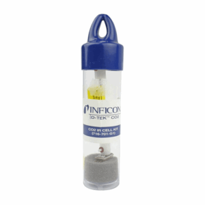 Inficon 716-701-G1 replacement sensor, shown as a small cylindrical component, for use with the D-Tek Carbon Dioxide CO2 leak detector, ensuring continued accurate gas detection.