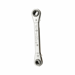 A close-up image of an Imperial Ratchet Wrench, a compact and durable tool with a sleek, metallic finish and a visible ratcheting mechanism.