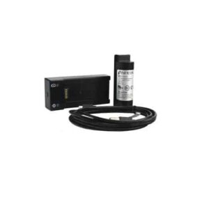 Inficon 721-604-G1 battery and charging cradle bundle, showing a black rechargeable battery next to a grey charging dock.