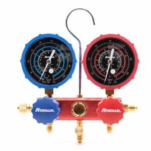 vacuum pump micron gauge manifold combo hvacr evacuation kit