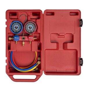 robinair ra 41132e90c hu 2 way manifold r32/410a with 90cm hoses