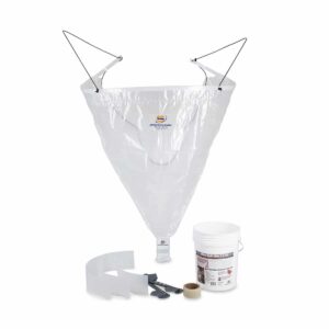 SpeedClean MSB-KIT-XL Mini-Split Bib Kit XL, a large, durable plastic and fabric bib designed to capture water and cleaning solution during mini-split coil cleaning.
