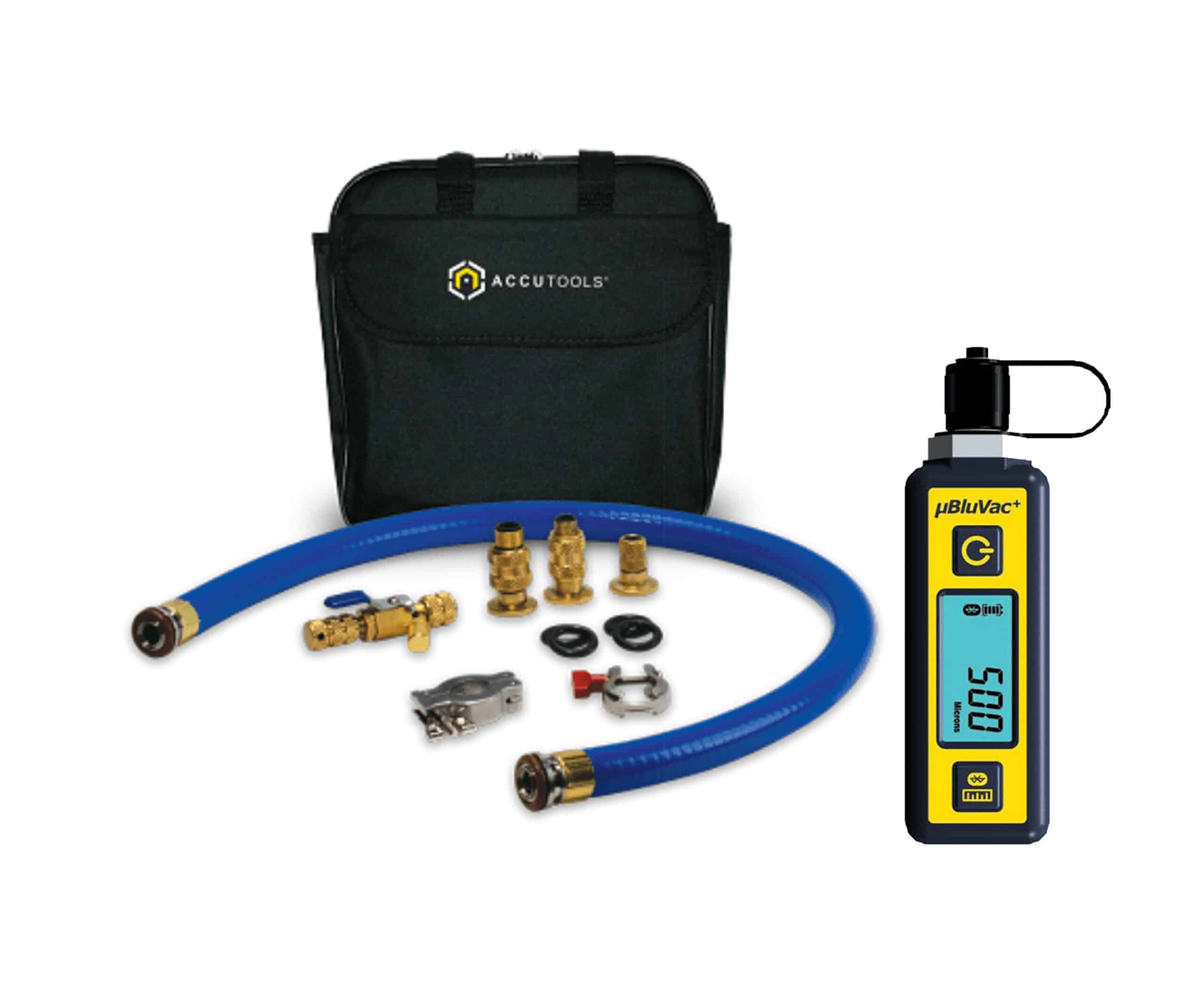 trublu evacuation kit set up with pump