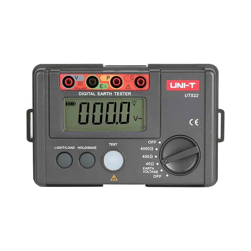 UNI T UT522 Digital Earth Ground Resistance Tester for electrical installations