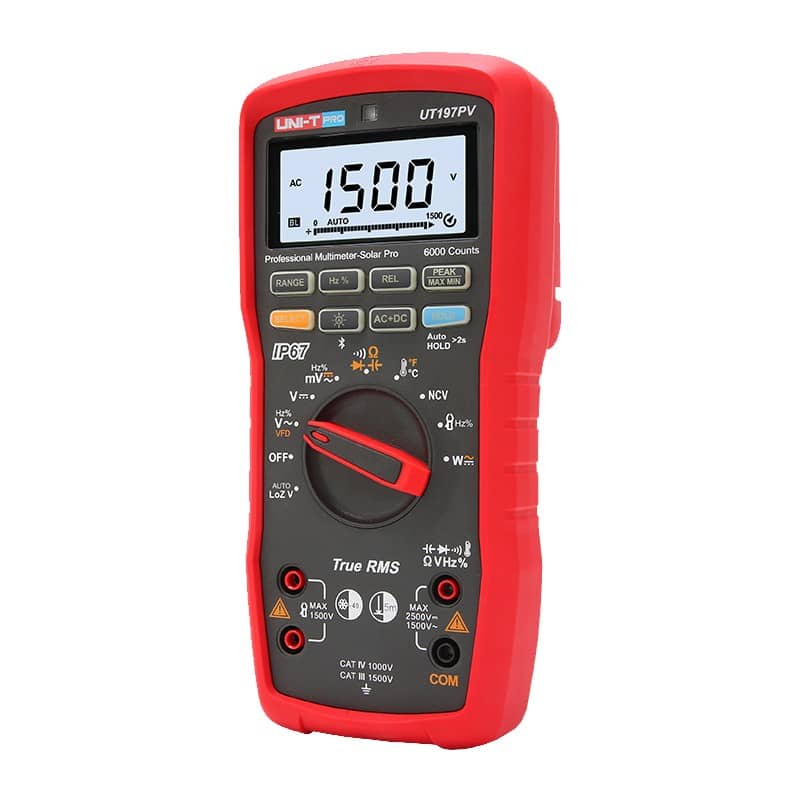 uni t ut197pv professional multimeter solar pro