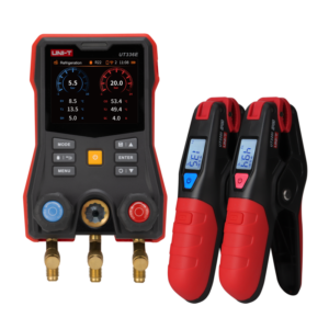 uni t ut336e kit digital manifold gauge with wireless temperature clamps