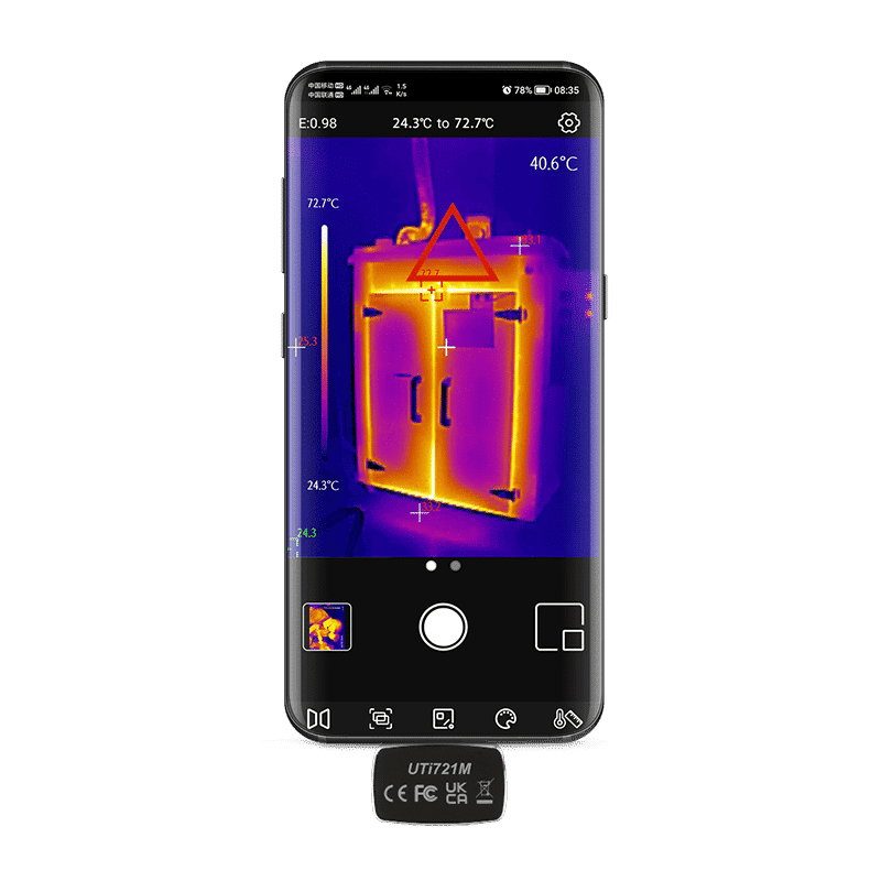 uti721m smartphone thermal camera module android infrared imager