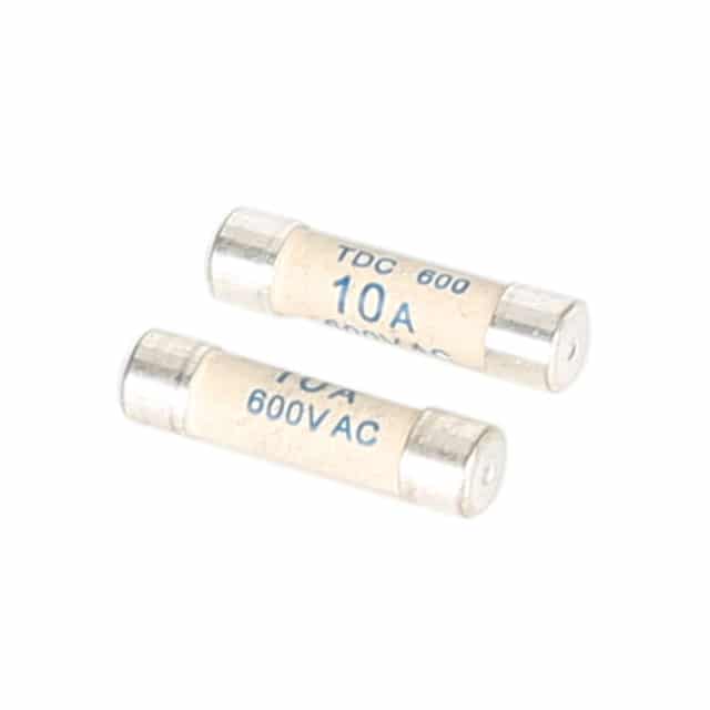Uni-T UT-F02 cartridge fast fuse with a white porcelain tube, designed for quick circuit protection in electronic devices and multimeters.