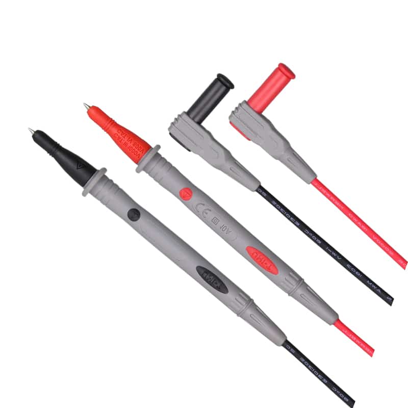 A set of Uni-T UT-L Series test leads, typically red and black, with insulated alligator clips or probes, designed for safe and accurate electrical connections to multimeters.