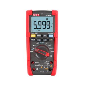 Uni-T UT17B-PRO Digital Multimeter, a handheld device with a large LCD screen, rotary dial, and test leads, designed for professional electrical measurement.