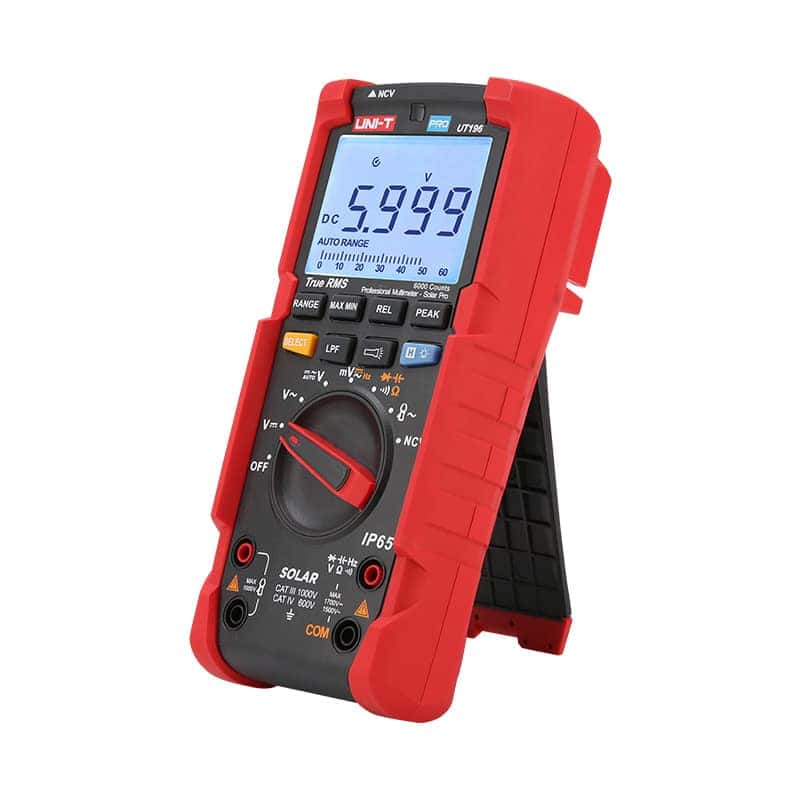 uni t ut196 1700v dc true rms professional multimeter solar pro