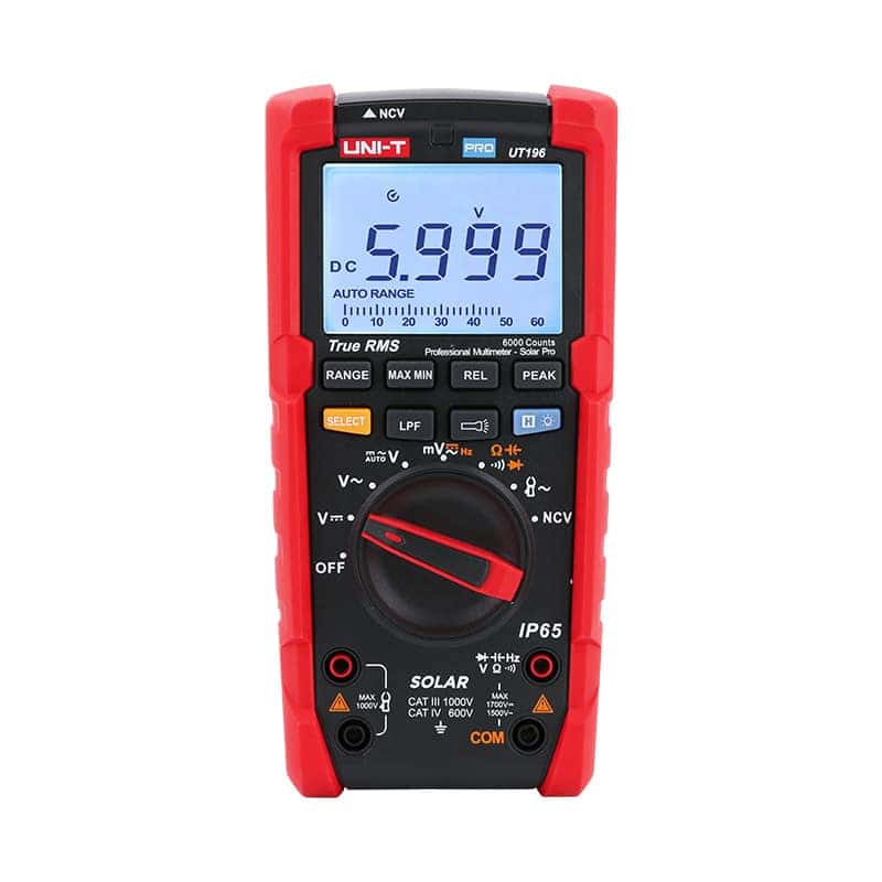 uni t ut196 1700v dc true rms professional multimeter solar pro
