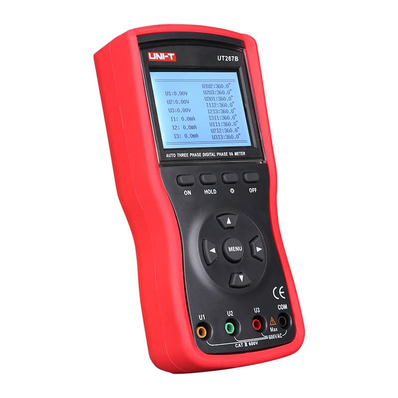 uni t ut267b intelligent 3 phase voltammeter