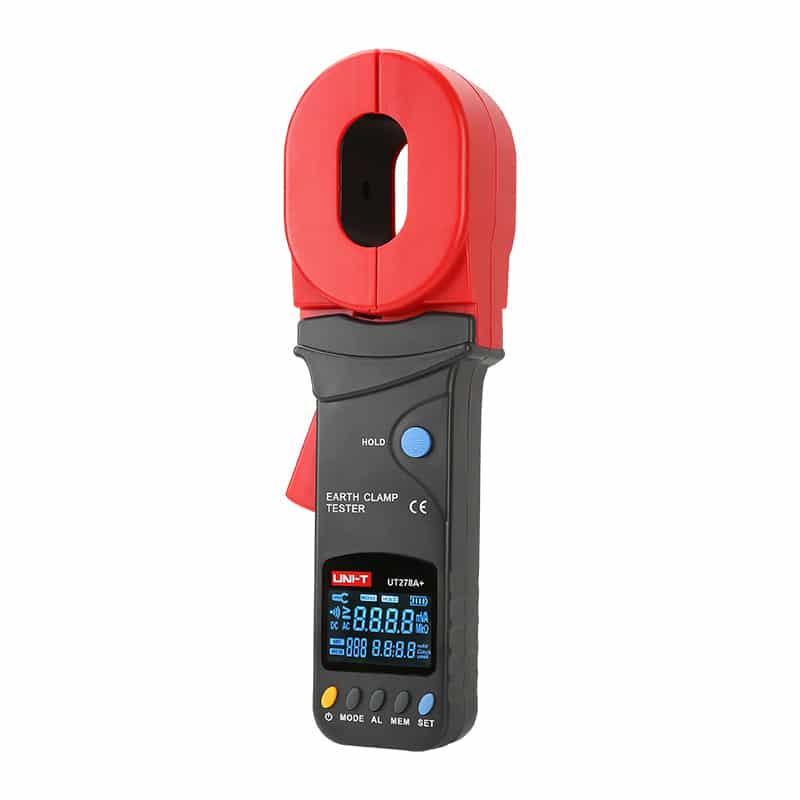 uni t ut278a clamp earth ground tester measures electrical system resistance and leakage current