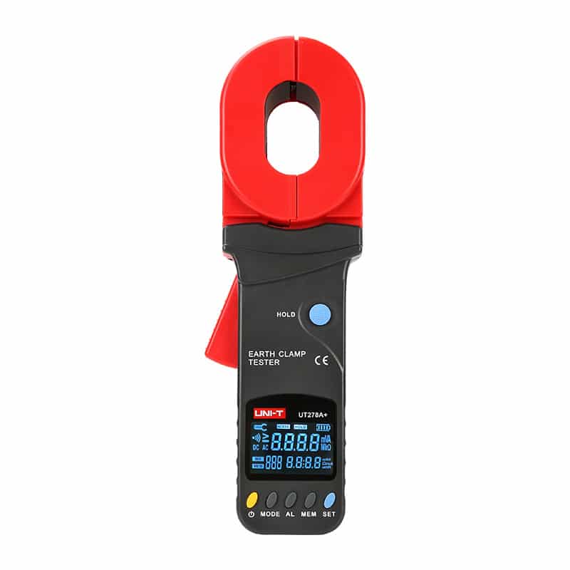 uni t ut278a clamp earth ground tester measures electrical system resistance and leakage current