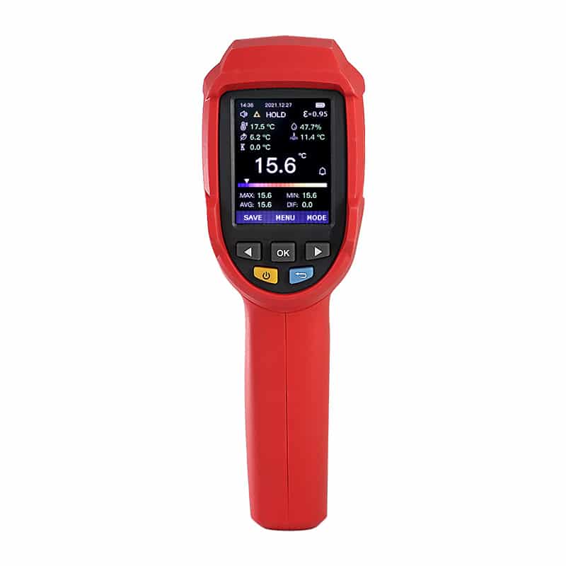 Uni-T UT305A+ Infrared Thermometer measuring high temperature industrial equipment