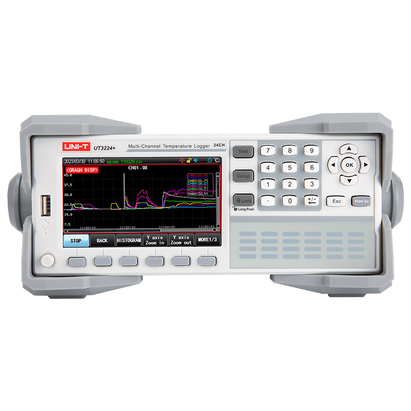 uni t ut3208+ 8 channel temperature tester