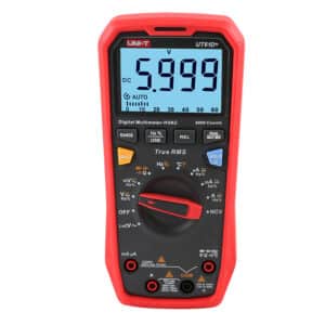 Uni-T UT61D+ 1000V True RMS Digital Multimeter. A reliable and accurate multimeter for electrical testing and troubleshooting.
