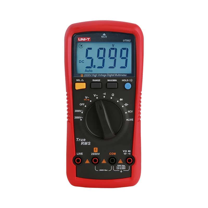 uni t ut892 2000v ac dc high voltage digital multimeter electrical testing tool