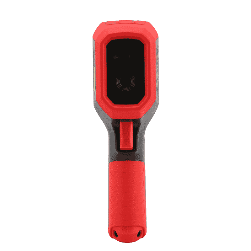 Uni-T UTi712S Value Thermal Camera, displaying a clear 320x240 pixel thermal image on its screen, suitable for electrical and HVAC inspections.