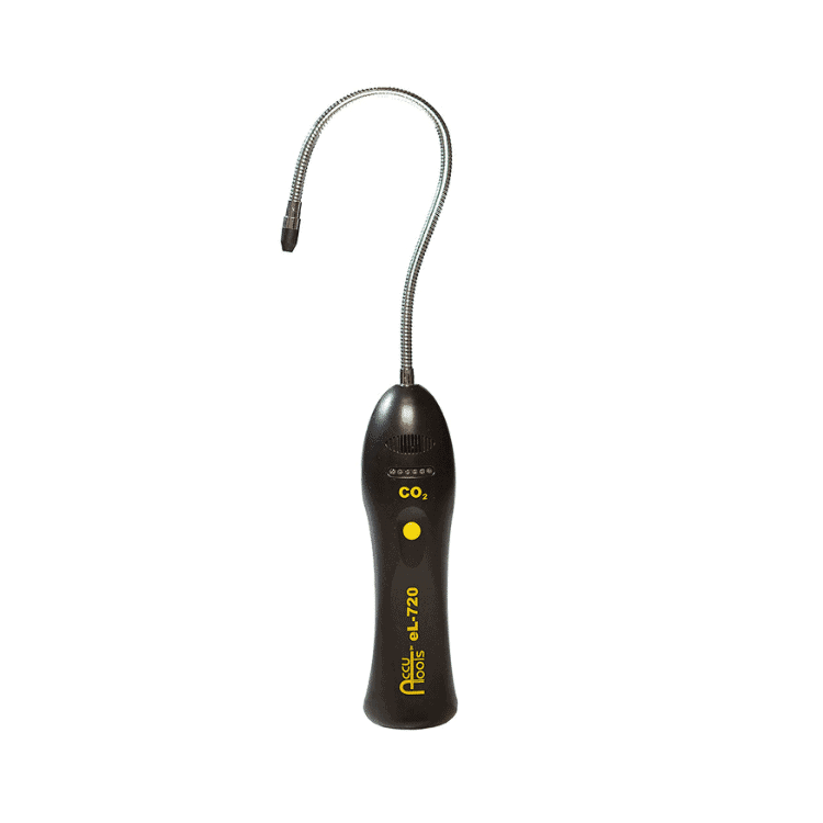 Accutools eL-720 Carbon Dioxide Gas Leak Detector. A portable and sensitive tool for detecting CO2 leaks in various applications.