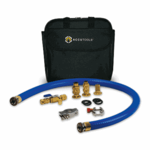 Accutools TruBlu Starter Evacuation Kit. A complete entry-level kit for efficient and reliable HVAC/R system evacuation.