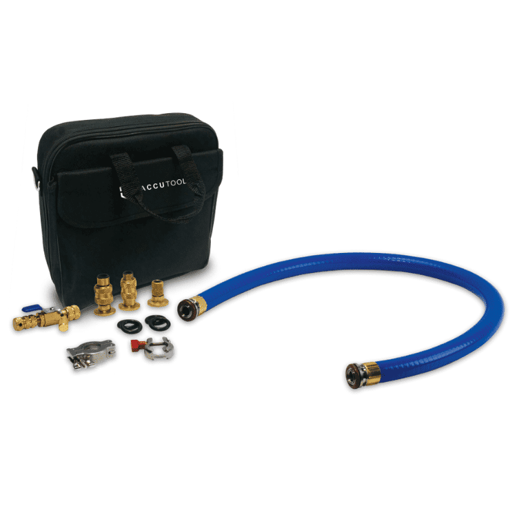 Accutools TruBlu Starter Evacuation Kit. A complete entry-level kit for efficient and reliable HVAC/R system evacuation.