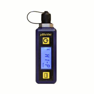 AccuTools µBluVac Digital Vacuum Gauge. A high-accuracy digital vacuum gauge for HVAC/R evacuation and system diagnostics.
