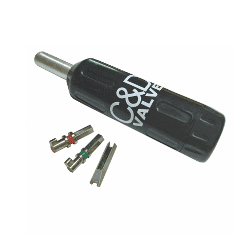 C&D CD3830 Multi Tool Locking Cap, a compact tool with interchangeable bits for removing various locking caps on HVAC/R equipment.