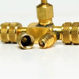 C&D CD3990 Superheat Kit, featuring the CD3930 (BV-CRT) electronic vacuum gauge and the CD3975 thermometer, essential HVAC tools for accurate superheat and subcooling measurements.