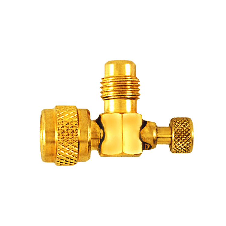 A close-up of the C&D CD5050 Mini Core Depressor for 1/4 inch SAE fittings. This compact tool is designed for removing cores from refrigeration fittings.