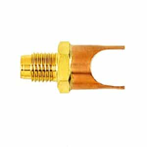 C&D Self Piercing Saddle. A tap valve designed for easy connection to refrigerant lines without requiring evacuation.