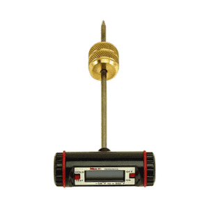 A close-up of the C&D CD3975 Superheat Thermometer, a handheld device used to measure superheat in HVAC/R systems.