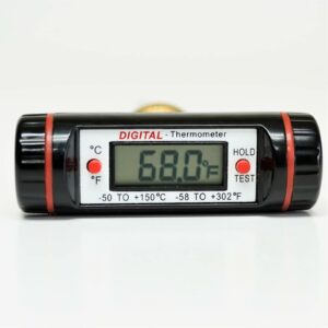 A close-up image of the C&D CD3975 Superheat Thermometer, a handheld device used to measure superheat in HVAC/R systems.
