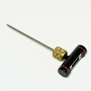 A close-up image of the C&D CD3975 Superheat Thermometer, a handheld device used to measure superheat in HVAC/R systems.