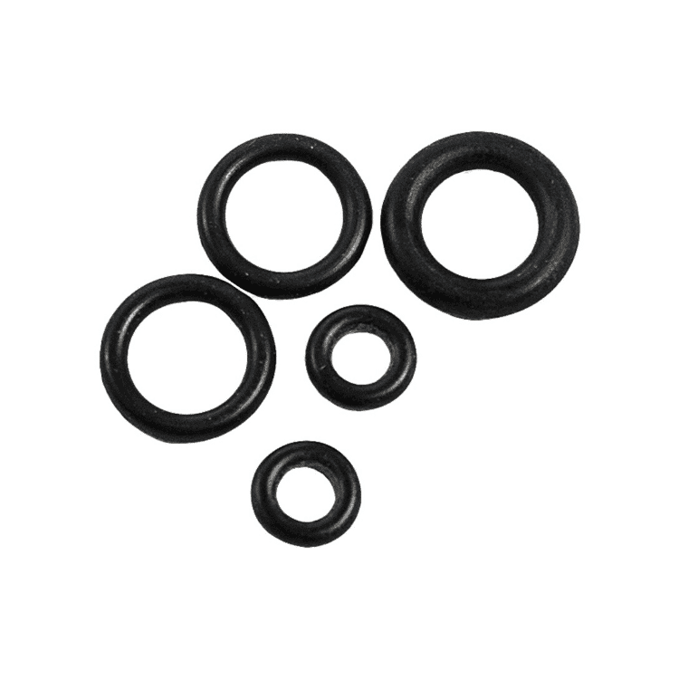 C&D CD5555 Replacement O-Rings, small black rubber rings, for use with HVAC core removal tools, preventing leaks and ensuring proper tool function.