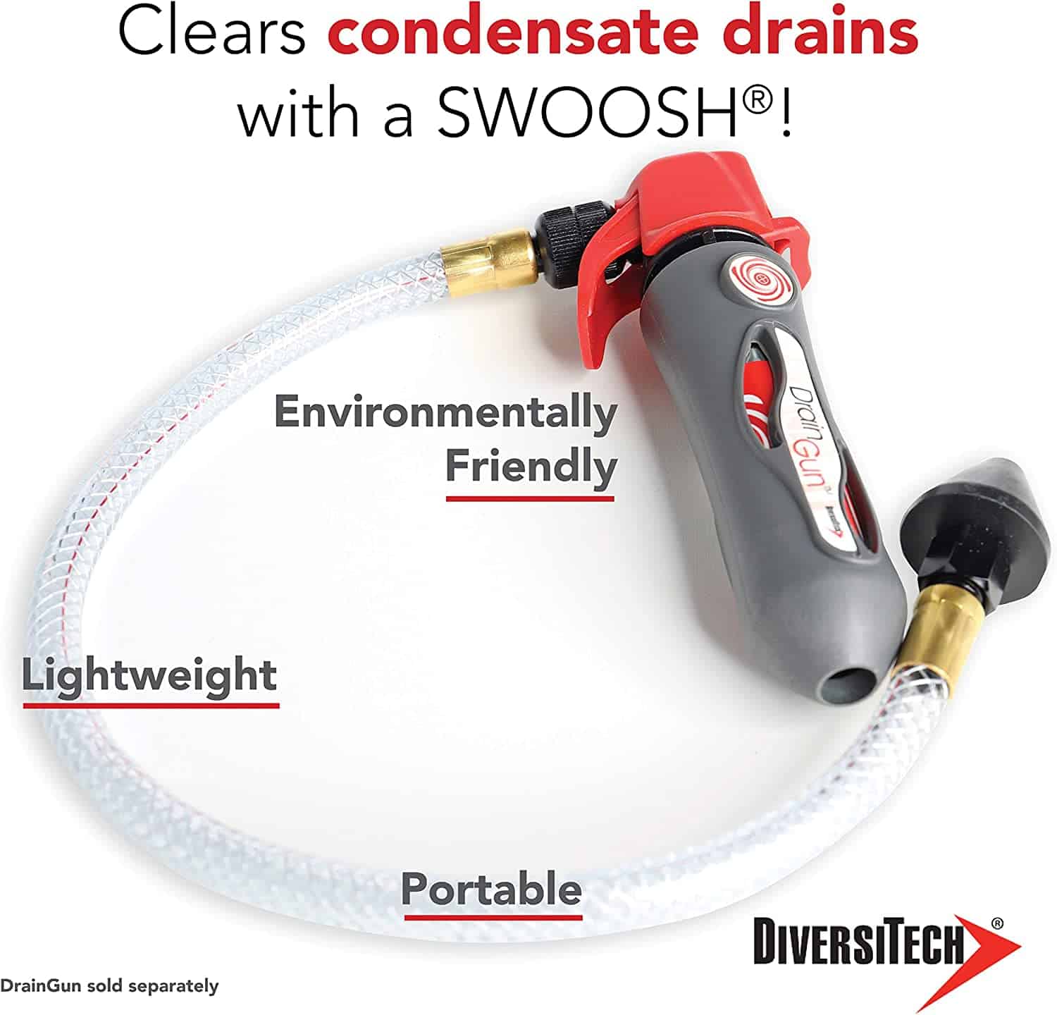 DiversiTech GGC-12 CO2 Drain Gun Cartridges, a pack of twelve threaded CO2 cylinders used as refills for a drain gun to clear clogged HVAC condensate lines.