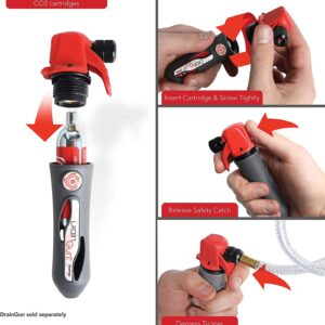 DiversiTech GGC-12 CO2 Drain Gun Cartridges, a pack of twelve threaded CO2 cylinders used as refills for a drain gun to clear clogged HVAC condensate lines.