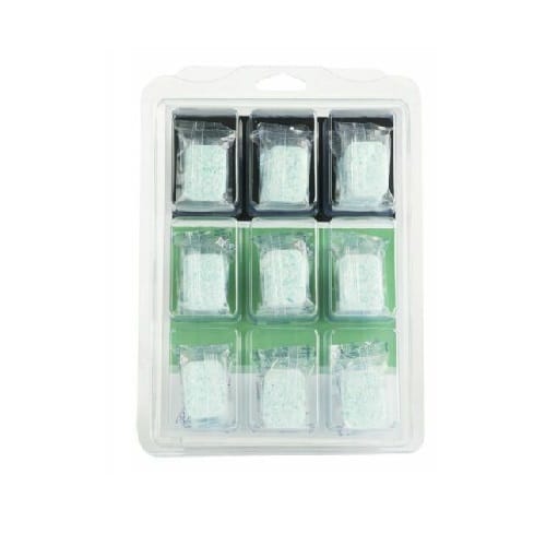 Errecom AB1099.01 Kino Tabs, white solid tablets in a container, an alkaline cleaner specifically designed for effectively cleaning HVAC/R condenser coils.