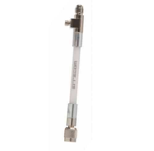 Errecom IN1030.R1 Easy-Inject injector, a silver and black tool with a 1/4 SAE connection, used for easy and precise injection of additives into air conditioning and refrigeration systems.