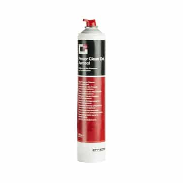 Errecom AB1063.YW.01 Power Clean Out, a high-pressure aerosol can designed for flushing and cleaning internal components of automotive and HVAC/R refrigeration systems.