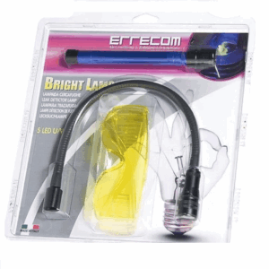 Errecom RK1267 Brilliant HVACR Flex Torch, a flexible-necked UV leak detection lamp with a bright light for pinpointing refrigerant leaks in HVAC/R systems.
