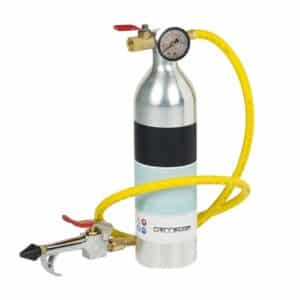 Errecom RP1027.01 AC Flushing Gun, a professional tool for cleaning air conditioning and refrigeration systems, shown with its nozzle and connection fittings.