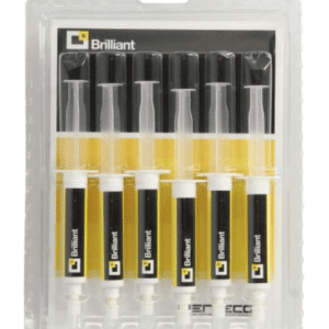Errecom TR1058A6 Brilliant UV Dye 6 Shots, featuring six individual pre-filled cartridges of bright fluorescent leak detection dye for HVAC/R systems.