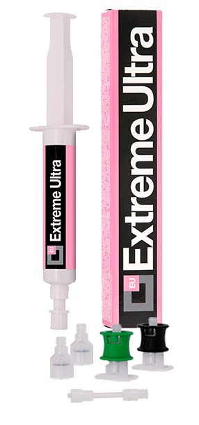 Errecom TR1163.AL.J7 Extreme Ultra Automotive Leak Stop, a silver and black canister with product labeling, designed to seal leaks in car AC and refrigeration systems.